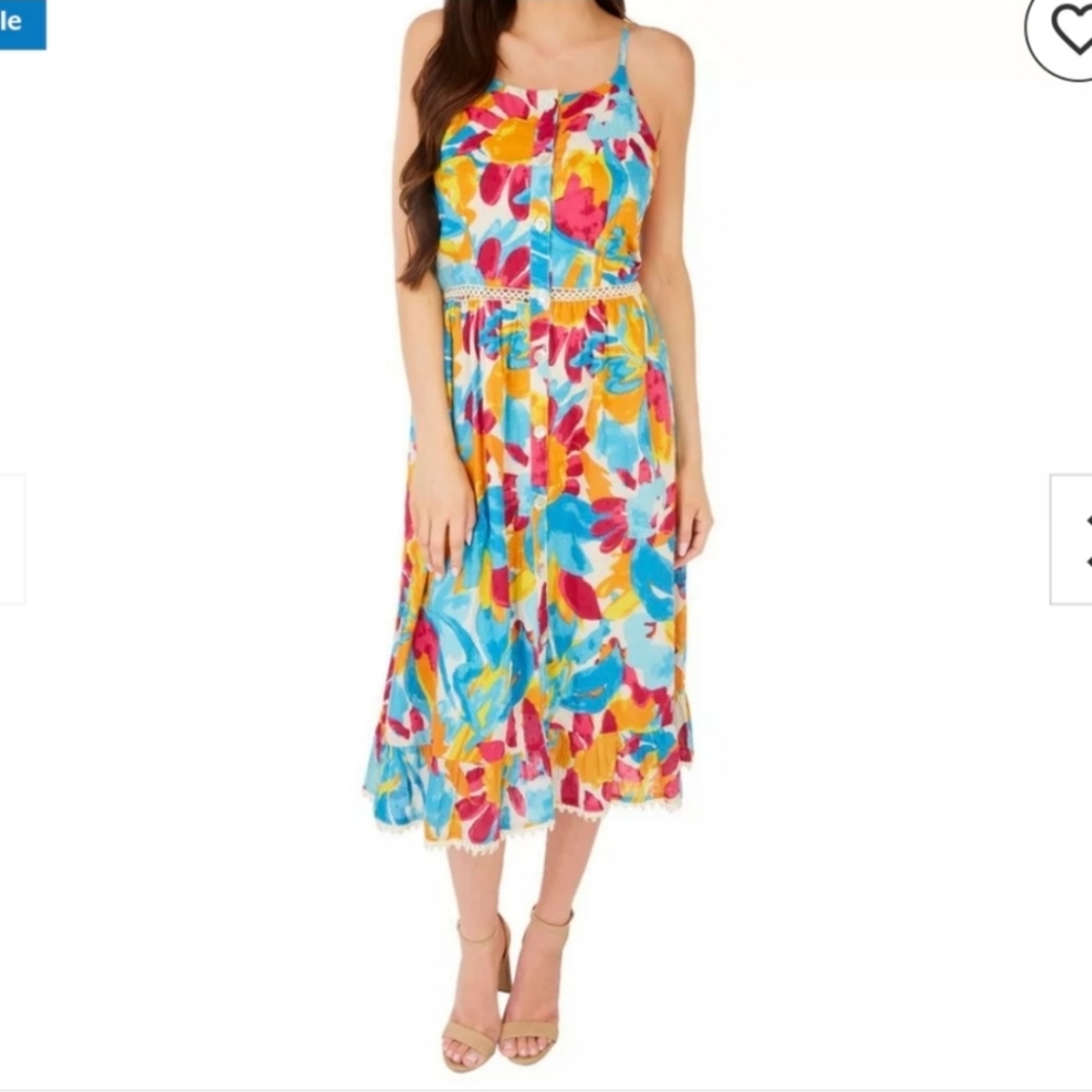Colorful Floral Maxi Dress